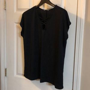 Black too with crisscross detailing